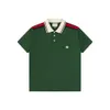 Herenmodemerk Zomer nieuw kleurcontrastpaneel Polo polo kraag korte mouw T-shirt gepersonaliseerde casual top