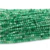 Veemake Natural Green Emerald Cround Careed Small Beads Подлинные драгоценные камни 07940