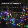 Flor solar/barbante de estrela Star Light Outdoor 60 led Solar Blossoms Blossoms à prova d'água para o jardim Decoração de férias no quintal da árvore