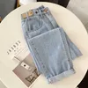 Dames jeans S-4XL oversized 2024 hoge taille slanke denim broek Casual losse verstelbare gewas harembroek