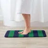 Carpets Retro 1994 - 96 Green and Navy Striped Away Carpet Mat Cushion Soft Non Slip Football Fooccer Dirty Fans Elland