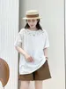 Blouses pour femmes Spring Cotton broderie Shirt Femme O Neck Couf Short Fashion Top Girl Literature Hollow Out Blouse 2024 AUTUN T441119QC