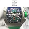 Designer Mens Watch Brand Luxury Watch Automatic Superclone RM11-01 Time Flight Jump 50x42.7mmcarbon Fibre Sapphire