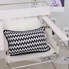 Pillow White Black Wave Pillows Luxury Case 30x50 Decorative Cover For Sofa Chair Bedding Art Living Room Home Decor