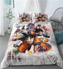 Japon Anime Karakter 3D Yatak Seti Mikrofiber Yaz Nevresim Kapak Seti Fermuar Kapatma 3PCS1 Yorgan Kapağı ve 2 Pilowc1771135