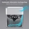 Waste Bins 14l Smart Bathroom Trash Can Automatic Bain Electronic Trash Can White Touchless Narrow Smart Sensor arbae Bin Smart Home L49