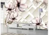 Sfondi 3D Magnolia Sfondo di sfondo di pittura murale finestra murale decorazione per casa