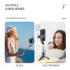 Sticks FANGTUOSI New 152mm Mini Wireless bluetooth selfie stick Foldable mini tripod With Fill Light 360° Rotation Phone Stand Holder