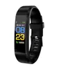 Bracelet 115Plus Bracelet Sécurité artérielle Band Smart Fitness Tracker Smartband Broupeau pour les bracelets Fitbits Watchs220Z9277218