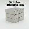 2/5/10/20/50pcs 30x10x5 Neodym Magnet 30 mm x 10 mm x 5 mm N35 Ndfeb Block Super leistungsstarke starke dauerhafte magnetische Imanes