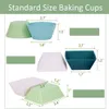 12 stks siliconen cupcake liners bakbekers anti-stick jumbo herbruikbare muffinvormen bento bundel lunchbox dividers bakkend?