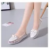 S Сандалии Цветочный Алмаз Бак Пу сетки Flat Fashion Fashion Fashion's Casual Shoes 2024 для женщин Zapato Sandal Meh Fahion 'Caual Shoese