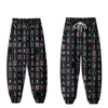 China Mahjong 3D Impressão digital Sorto Men Multi Pocket Cargo Longo Pant Harajuku Troushers calças de streetwear