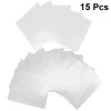 Folha de estêncils em branco 15pcs/conjunto folhas de modelo reutilizáveis para obter modelos Mylar de material em branco transparentes para projeto de bricolage