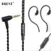 BQEYZ EARPHONEABLE CABLE HIFI EARBUD uppgraderad tråd 0,78 mm 2pin ersättningslinje för Blon BL03 Moondrop Tangzu X HBB Wu Heyday Kinera