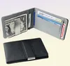 Fashion Solid Men039s Minfold Money Clip Clip en cuir avec une pince en métal Femme7101047