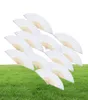 12 Pack Hand Håller fans White Paper Fan Bamboo Folding Fans Handheld Folded Fan For Church Wedding Present Party Favors Diy5536104