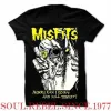 Misfits punk rock classics t shirt męskie rozmiary biały żółty