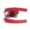 2pcs Universal Car-Styling Car Side Edge Plate 잎 회전 신호 Led Fender Flares Light Daytime Runing Light Red Amber