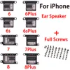 Earpiece Ear Speaker And Full Set Screws For iPhone 6 6P 6s 7 7P 8 Plus Replacement Parts