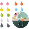 Organizador de cabo criativo Clipe Holder Thumb Hooks adesivo Fio Gancho do gancho do gancho de armazenamento Porco para fone de ouvido Home Carro de mouse