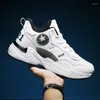 Casual Shoes Men Running High Top Sneakers Women Dreating Gym Athletic White Höjd ökar Zapatillas de Deporte