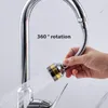 360 Rotera kopparmaterial Vatten TAP BUBBLER Kökskran Munstycke Auerator Water Saving Filter Pip Connector Duschhuvud