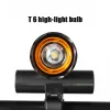 Aluminum Alloy Bike Light Usb Rechargeable T6 Led Bicycle Front Cycling Outdoor Zoomabletorch Light Head Lamp