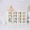 Boîte de rangement cosmétique de bureau blanc avec 4 unités de tiroir Boîte de conteneurs Small Organizer Box pour le maquillage de maison de bureau