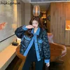 Trench Coats Streetwear Vestes de mode Vêtements Femmes Vêtements d'hiver Parkas Patchwork Denim noir Overswear Outwear Casual Y2k Coat 2024