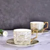 Cups Saucers European Creative Mug Brushed Bone Porcelain Afternoon Tea Espresso Taza Original