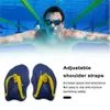 Diving Accessories Adjustable Shoulder Strap Swimming Training for Childrens Hand Paddle with Light Weight and Odorless Swimming Paddle Y240410