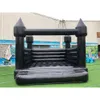 INFLATÍVEL Black Wedding Jumper PVC PVC Castelo inflável/lua de salto branco House/Bridal Bounter Wedding House With Blower