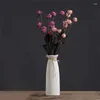 花瓶の白いセラミック花瓶の花の花瓶の乾燥花モダンな家の装飾フィットフォーヤーリビングルーム暖炉の寝室8.27 "H