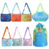 Sac en mailles de plage extérieure Enfants de sable protable pour enfants toys de plage sacs de vêtements de rangement jouet rangement à codes-corst d'accessoires de natation sac