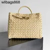 Sac à main ANDIAMO BOTTEGVENETAS SUMMER SUMBER SIMPSKIN BRYDED BRASS Metal Not Women's Bag J52F