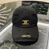 Celies Sun Hat Nieuwe gepersonaliseerde geperforeerde rand kleine triomf metalen letter honkbal hoed met gezicht zachte top zonneschool malegk5w