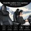 Seat Headrest Travel Rest Neck Pillow PU Leather Neck Pillow Memory Foam Pillows For Tesla Model 3/Y/X/S Car Accessories