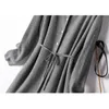 Herfst- en winterlongsleeveved Temperament binnenkleding Lange rok Vrouwen gebreide jurk Primer Zwangere trui skir 240326