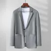 Mens Suits Fashion Business Casual Korean Version Handsome Slim British Trench Coat Ice Silk Sunscreen Spring Summer Blazer