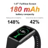 Watches Huawei Band 6 Smartwatch Allday SPO2 Monitoring 1.47 "FullView Display 2Week Battery Livslängd Fast Charging Heart Rate Monitoring