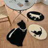 Gute Qualität Tufted Katze Oval Capert Weich gemütlich flauschige Teppiche Tür Raum Raum Nacht
