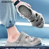 Punk schedel styling ontwerp slippers zomer nieuwe gepersonaliseerde mannen outdoor fun dia's dikke bodem strand dames sandals tuinschoenen