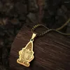 Pendant Necklaces Todorova Stainless Steel Garden Gnome Necklace For Women Men Vintage Jewelry Birthday Gift