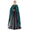 Unisex Witch Party Reversible Hooded Adult Vampires Cape Cloak Ethnic Tree With Branches Mellanöstern Marockan Arch