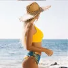 New Bikini Swimsuit Sexy Yellow Multi Color For Women