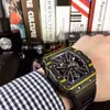 Data de relógio Relógios de luxo para homens mecânicos richa m diamante automático masculino silicone swiss brand designer esportwatch watch a5v8