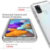 Caso transparente de cores de doces grossos para o Samsung Galaxy A21S A217F/DS A217M/DS A217F/DSN HYBRID HYBRID PROTA
