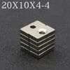 5/10/20/50PCS 20x10x4-4ネオジム磁石20mm x 10mm x 4mm -4mm N35ブロック超強力な強力な永久磁気イマーン