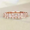 Anéis de casamento Huitan versátil Acessórios de zirconia brilhantes da moda para cerimônia Moda de jóias de jóias de jóias
